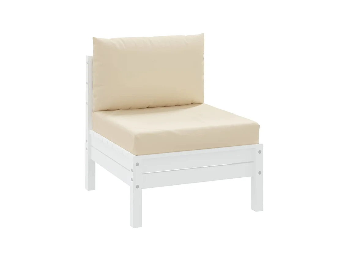 Cojines para palets 2 unidades tela Oxford beige