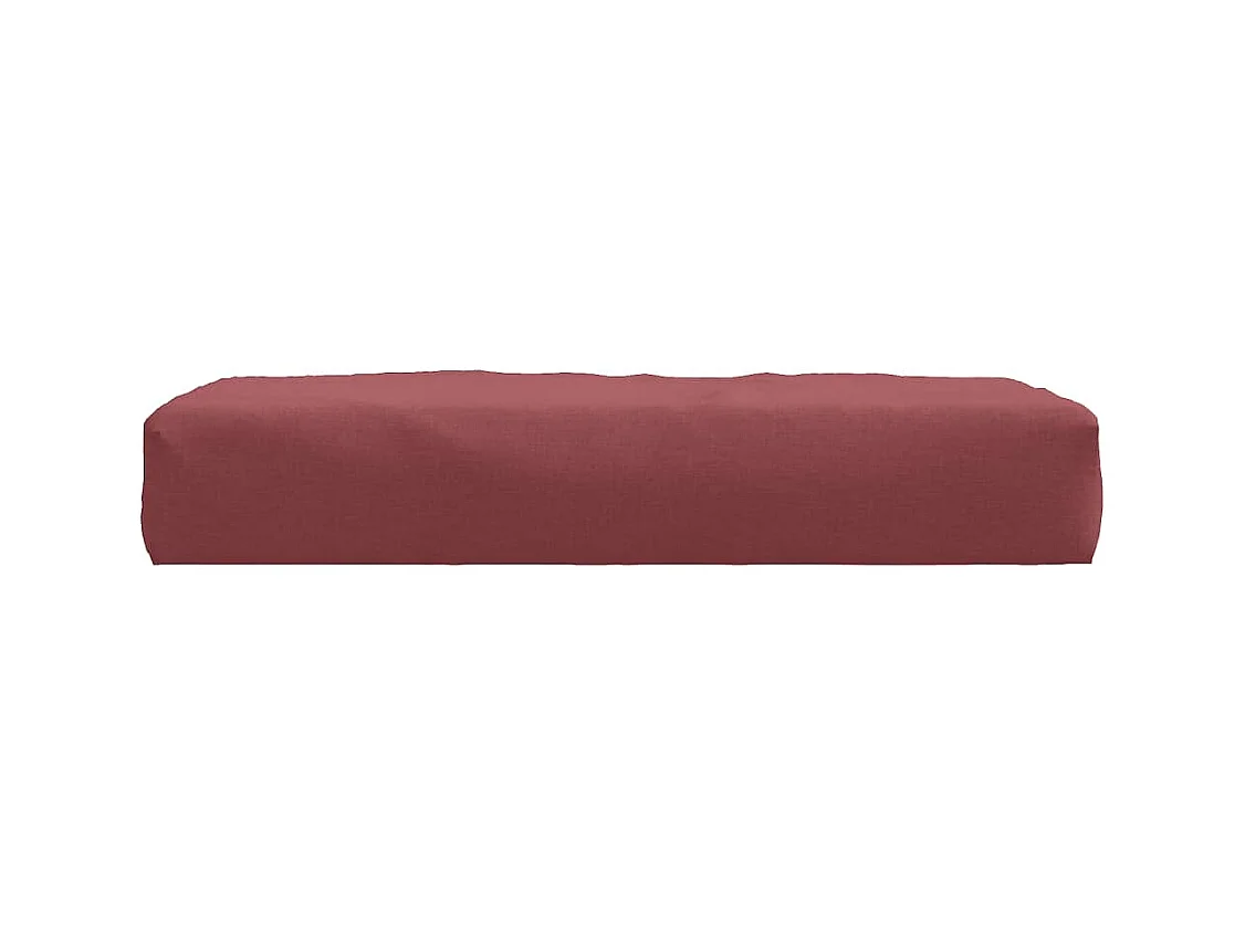 Coussin de palette rouge bordeaux mélangé 60x60x10 cm tissu