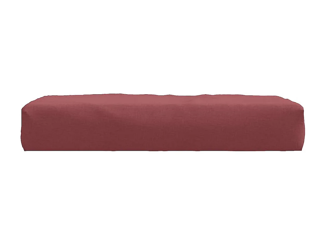 Coussin de palette rouge bordeaux mélangé 60x60x10 cm tissu
