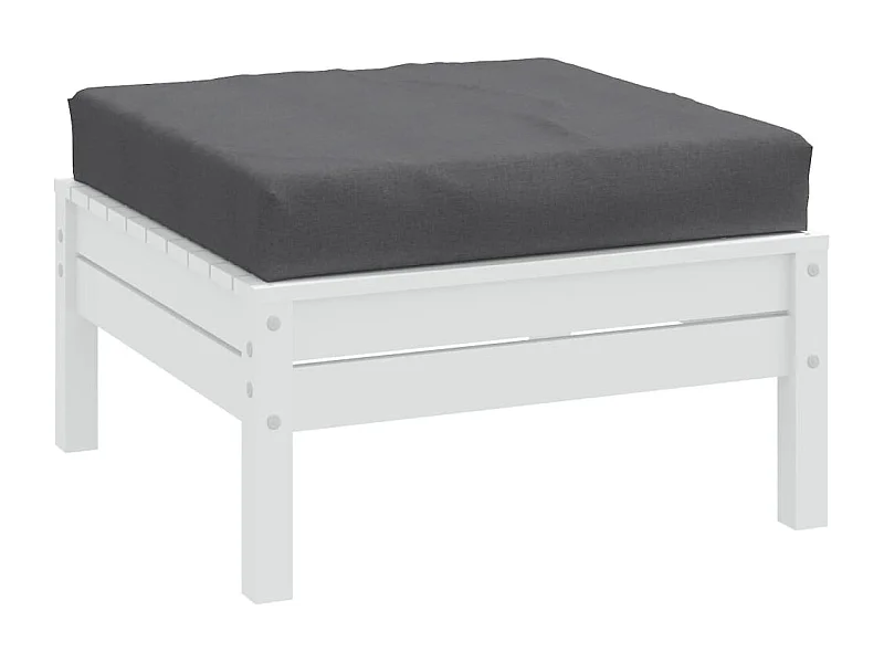 Almofadão para paletes 60x60x10 cm mesclado tecido antracite