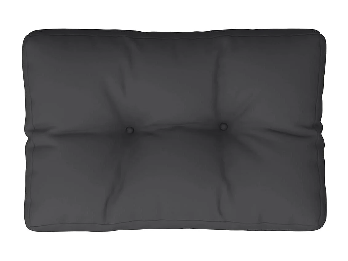 Almofadão paletes 60x40x12 cm tecido preto