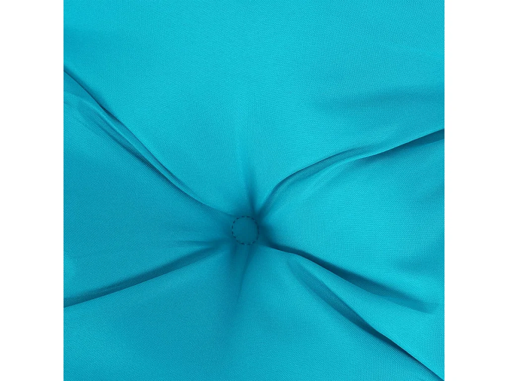 Coussin de palette turquoise 80x80x12 cm tissu