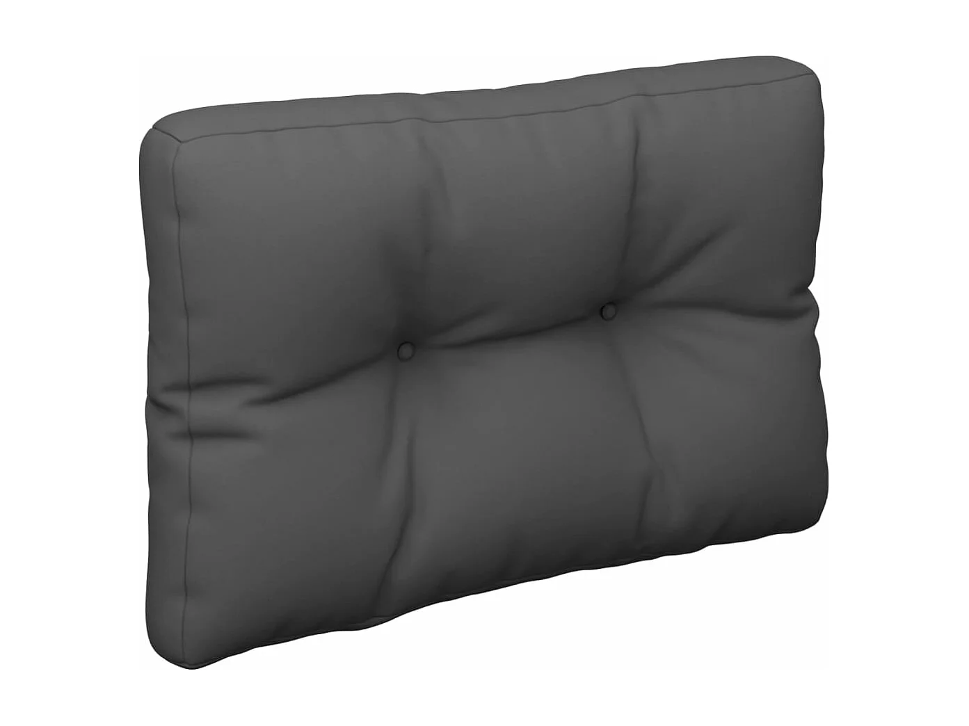 Coussin de palette anthracite 50x40x12 cm tissu