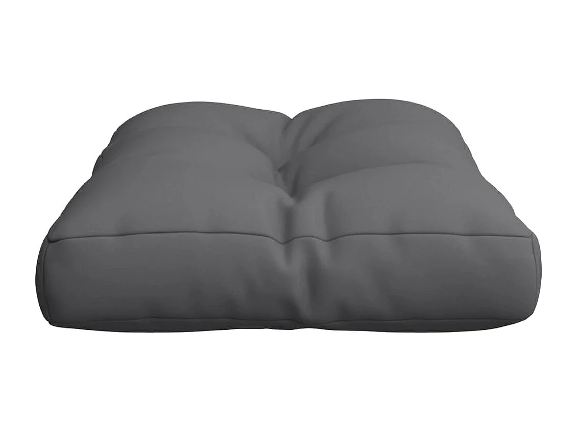 Coussin de palette anthracite 50x40x12 cm tissu