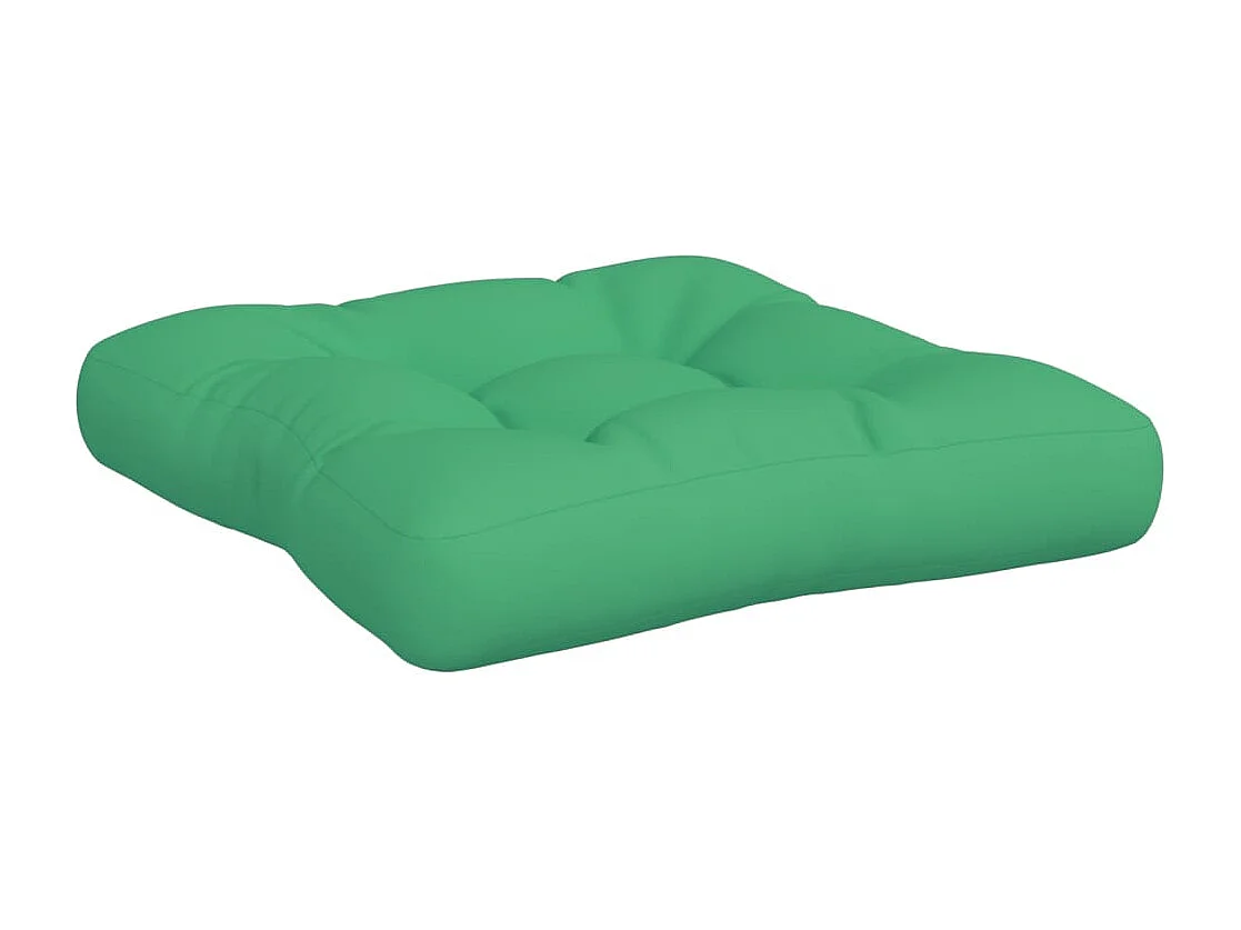 Coussins de palette lot de 3 vert tissu