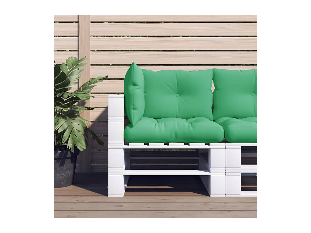 Palletkussens 3 st stof groen
