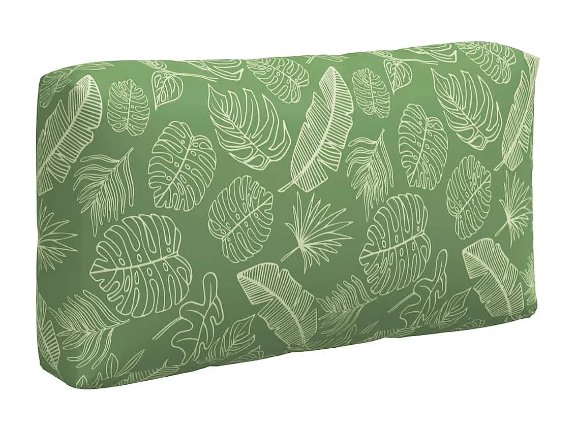 Coussins de palette 3 pièces motif de feuilles tissu Oxford