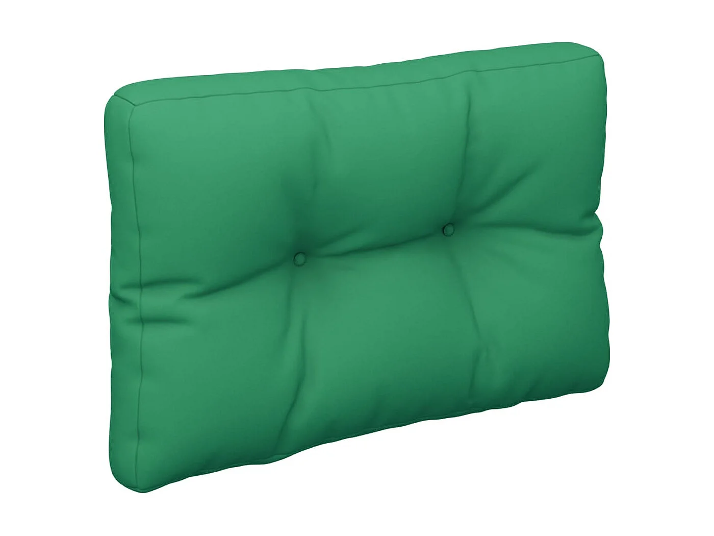 Coussin de palette vert 60x40x12 cm tissu