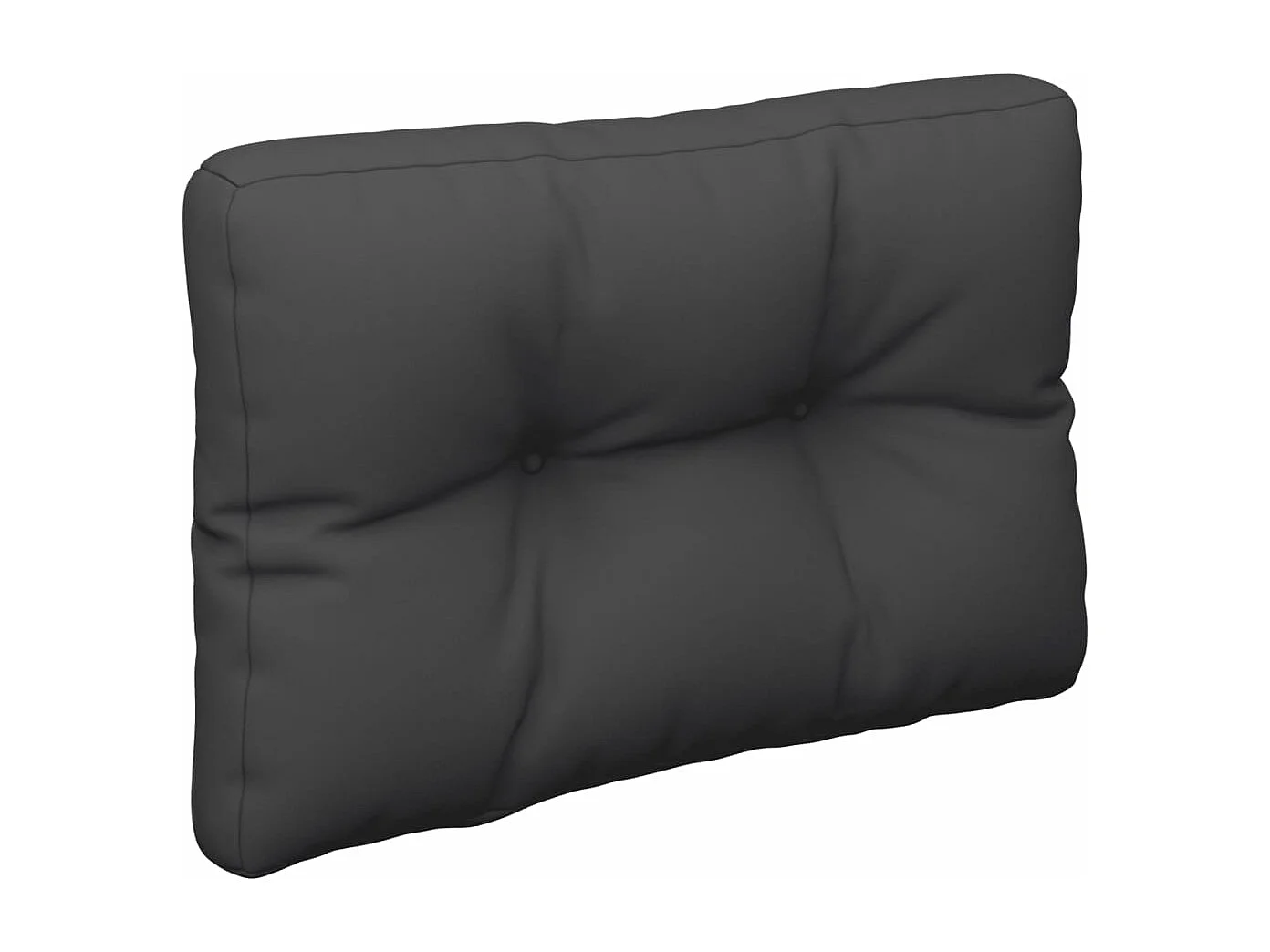 Coussins de palette lot de 2 noir tissu