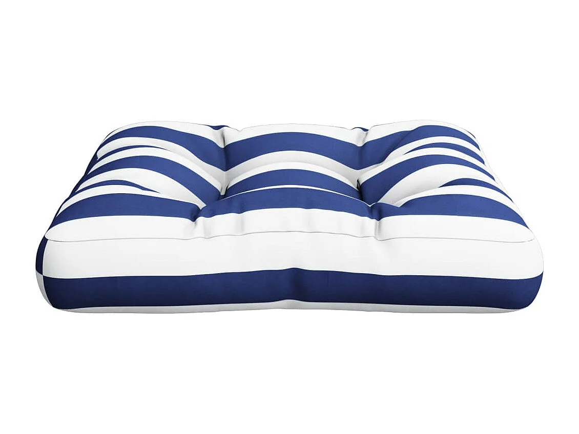 Almofadão para paletes 60x61,5x10 cm tecido oxford azul/branco