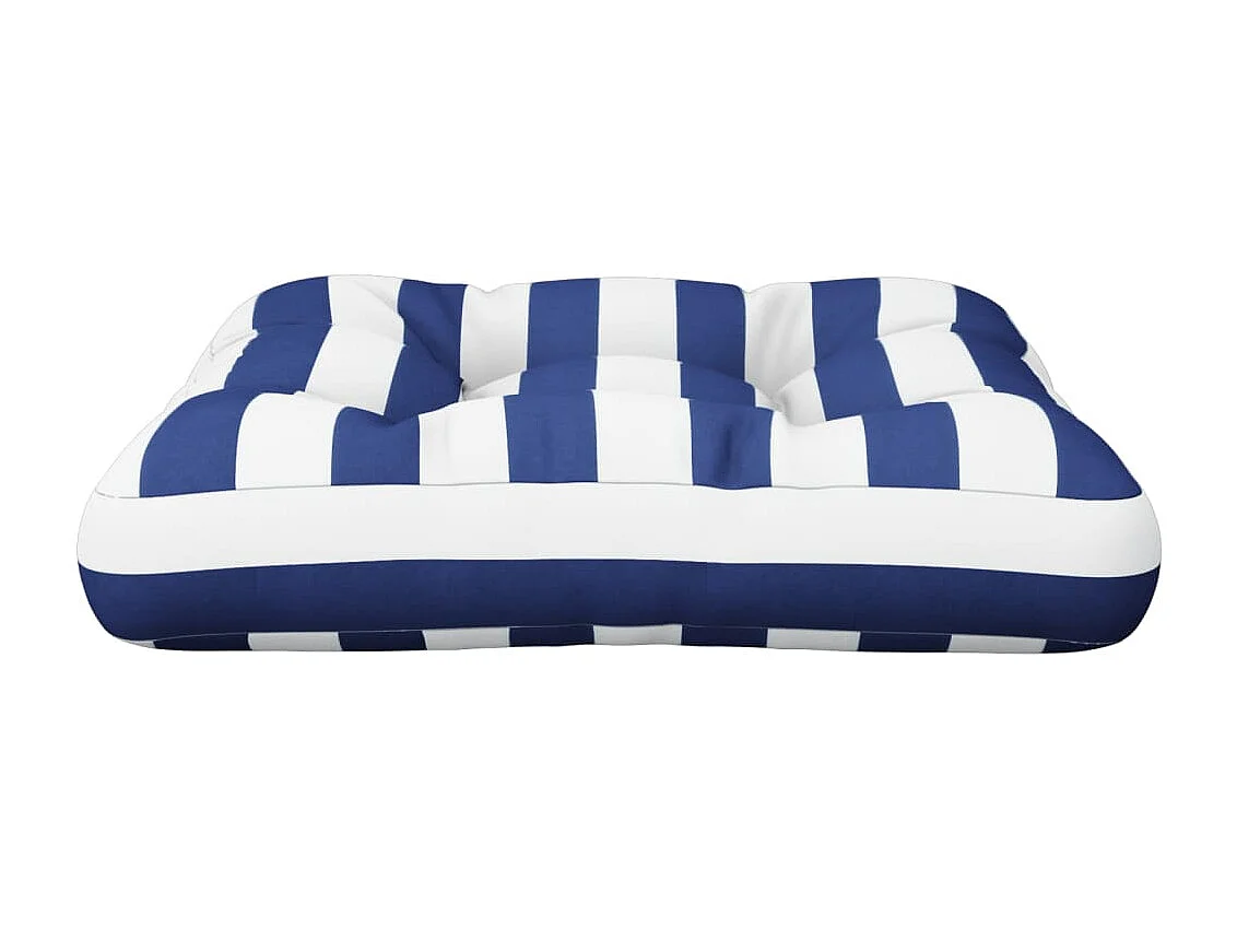 Almofadão para paletes 60x61,5x10 cm tecido oxford azul/branco