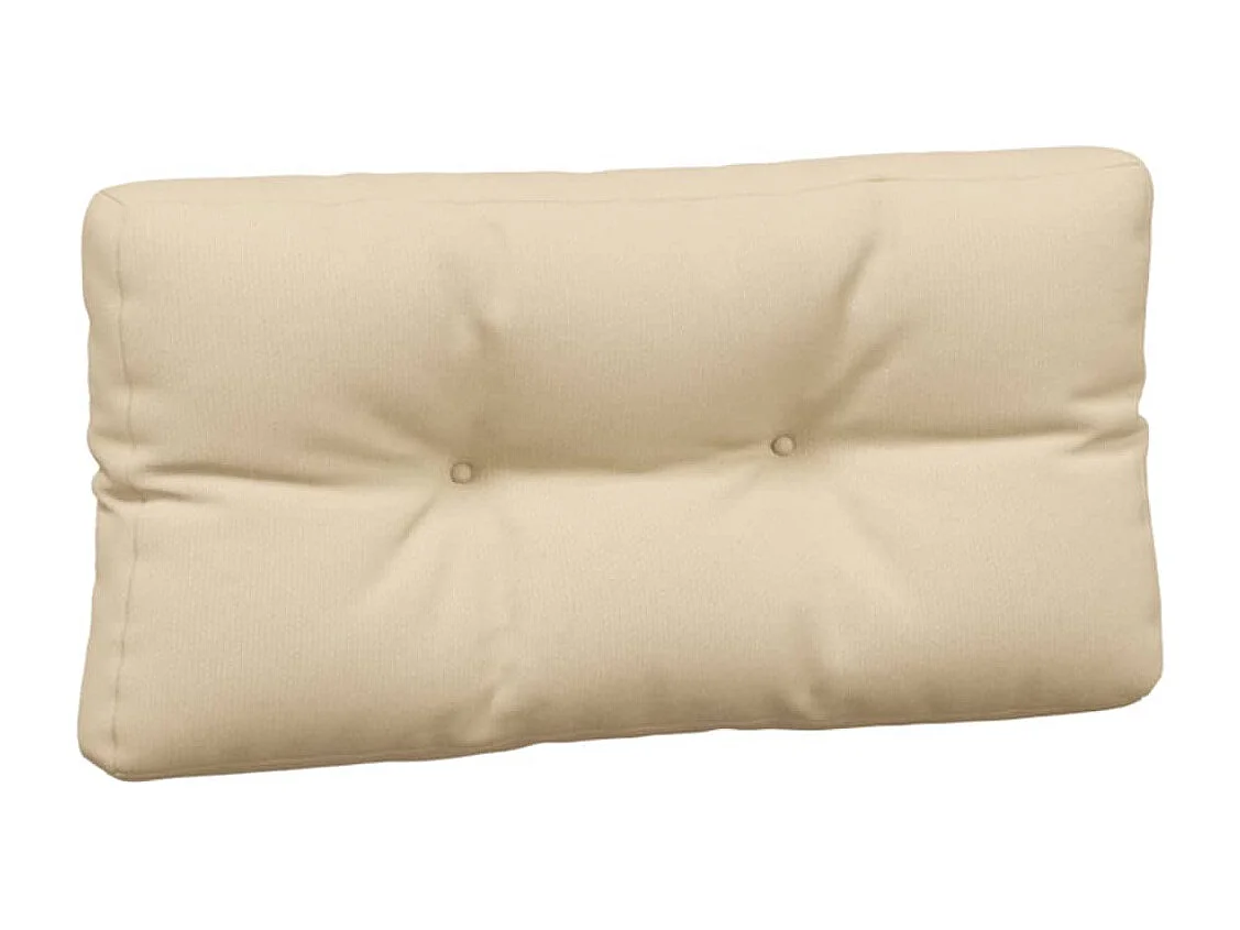 Coussins de palette 5 pièces beige tissu