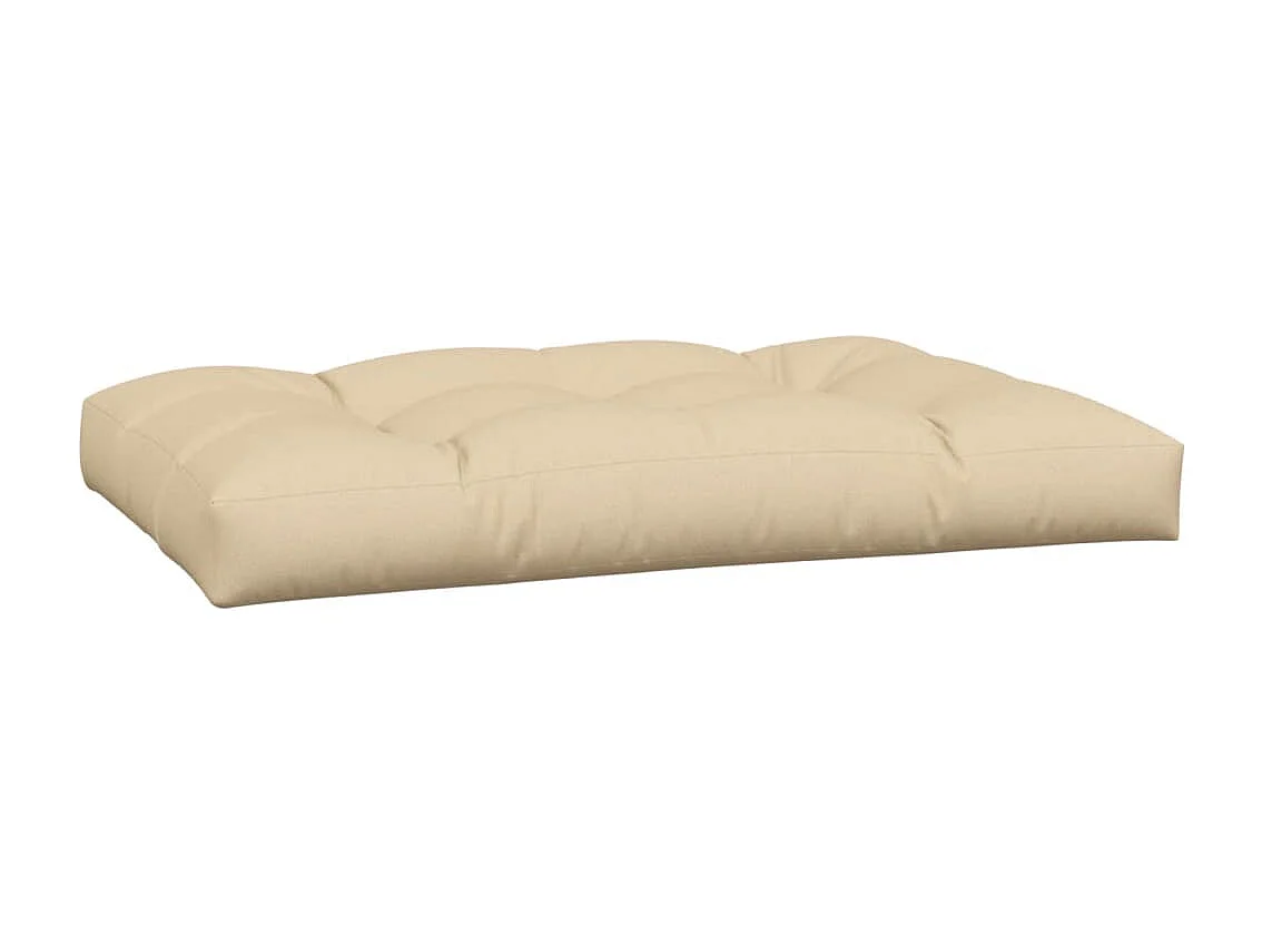 Coussins de palette 5 pièces beige tissu