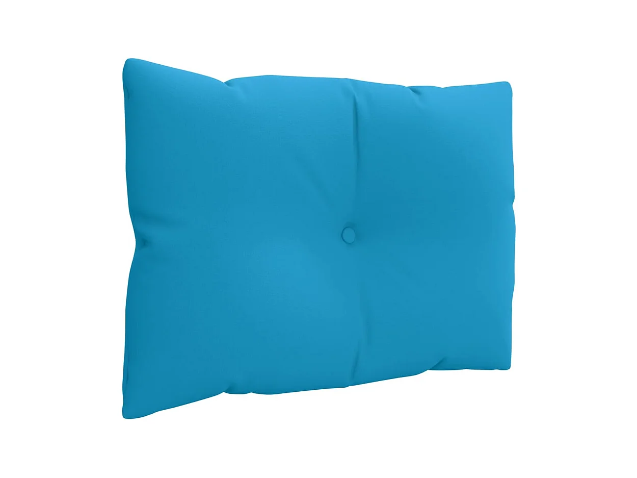 Coussins de palette lot de 3 bleu tissu