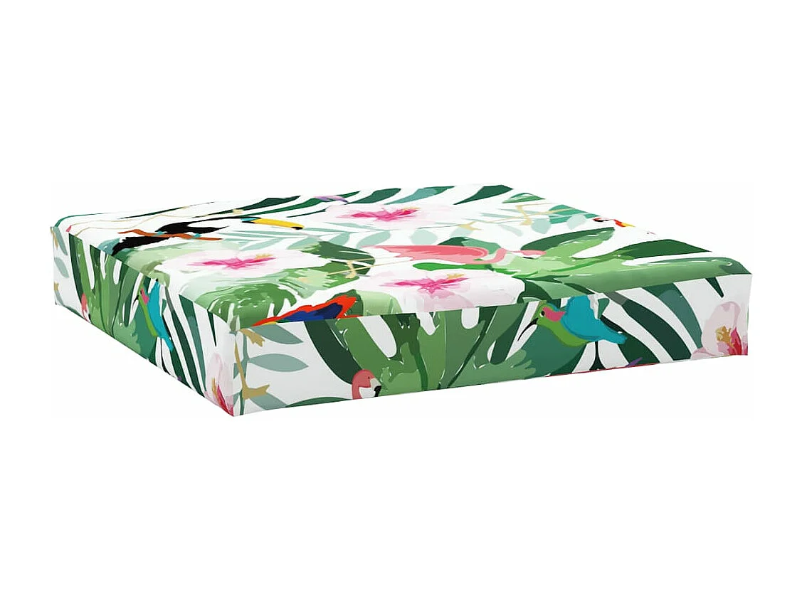 Coussin de palette multicolore 60x60x8 cm tissu oxford