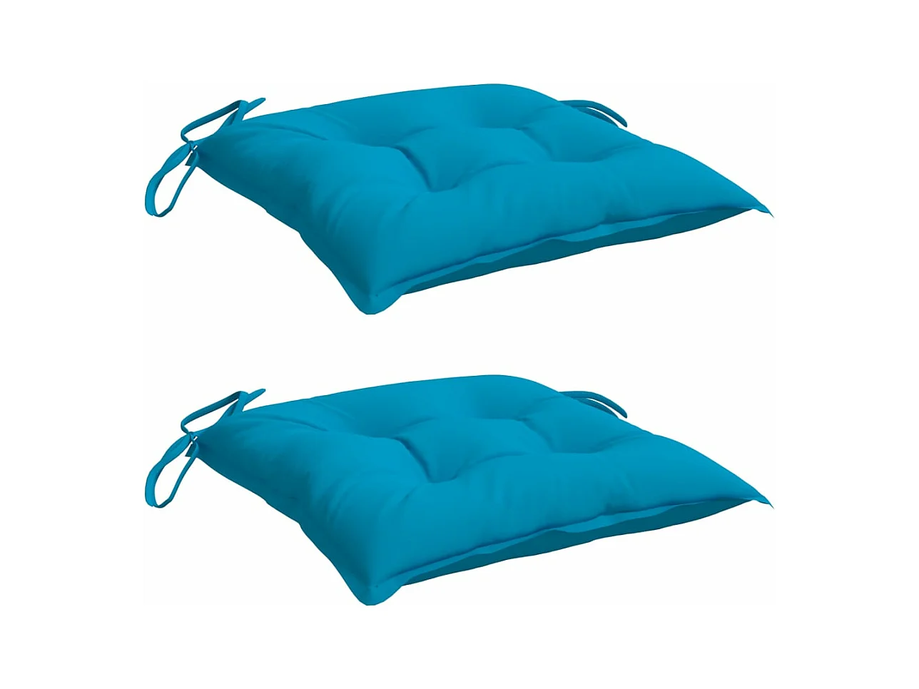 Coussins de palette lot de 2 bleu clair 50x50x7 cm tissu oxford