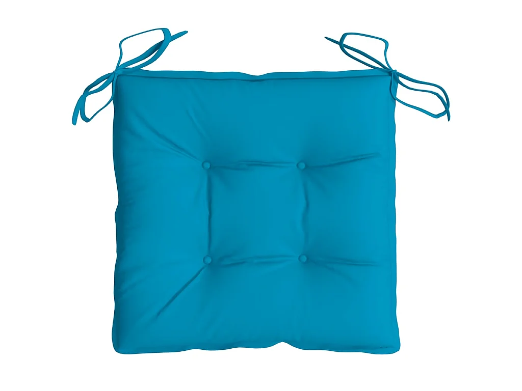 Cojines de silla de jardín 2 unidades tela Oxford azul 50x50x7 cm