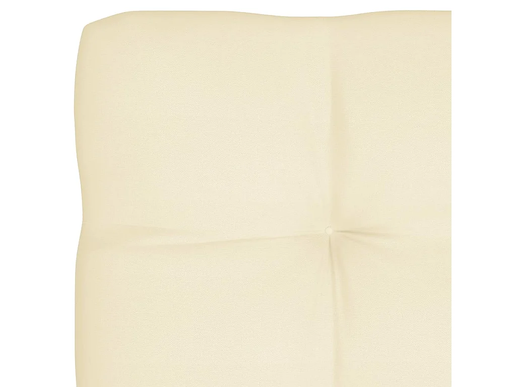 Almofadões para sofás de paletes 7 peças cor creme