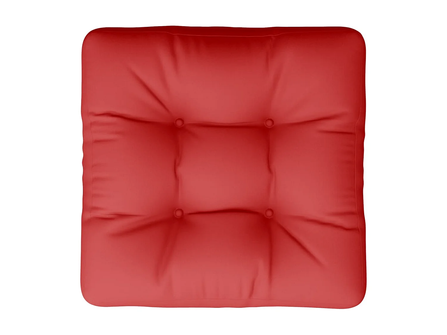 Coussin de palette rouge tissu