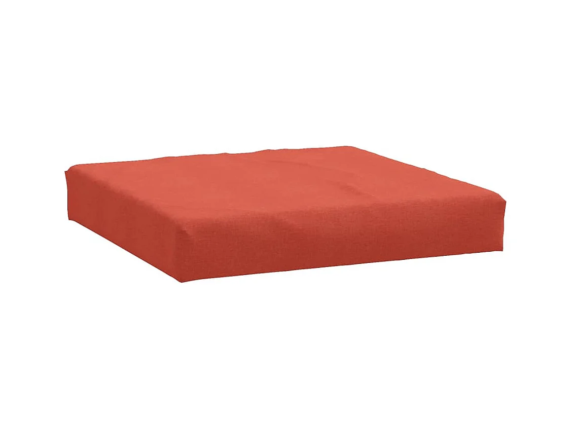 Coussins de palette lot de 3 rouge mélangé tissu