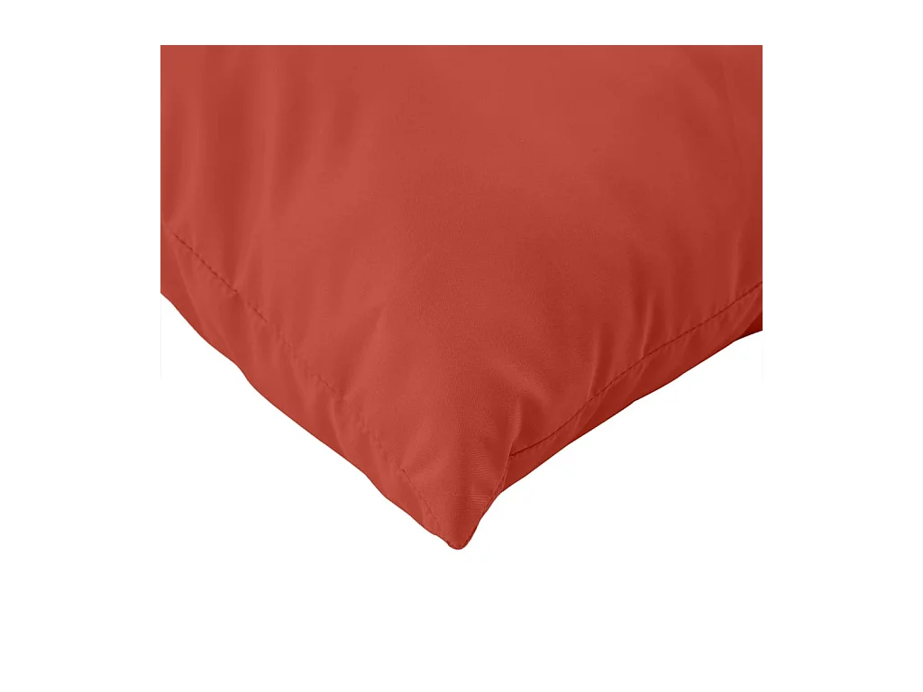 Coussins de palette lot de 3 rouge mélangé tissu