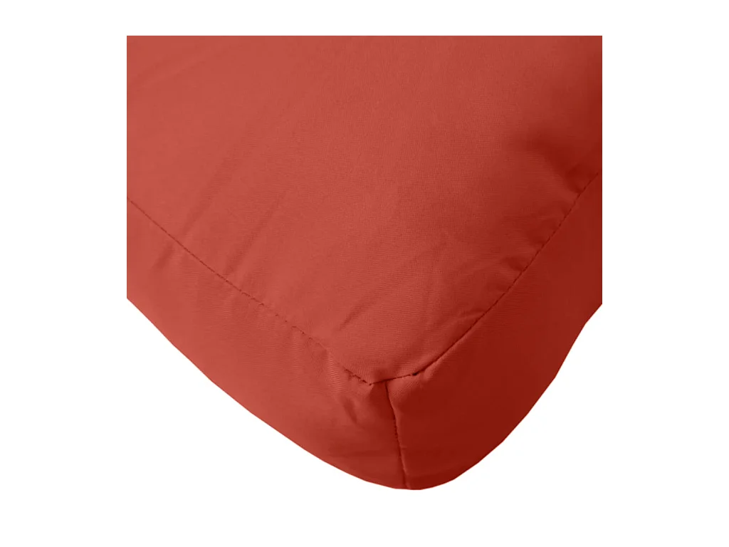 Coussins de palette lot de 3 rouge mélangé tissu