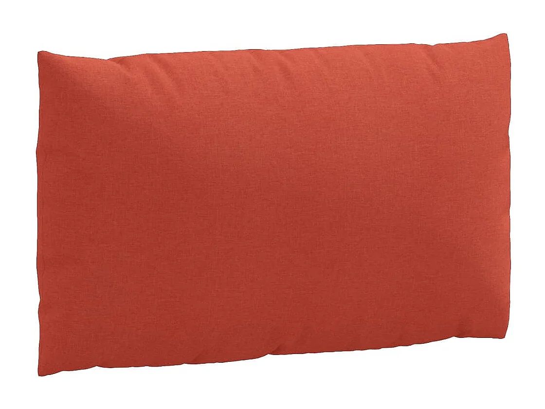 Coussins de palette lot de 3 rouge mélangé tissu