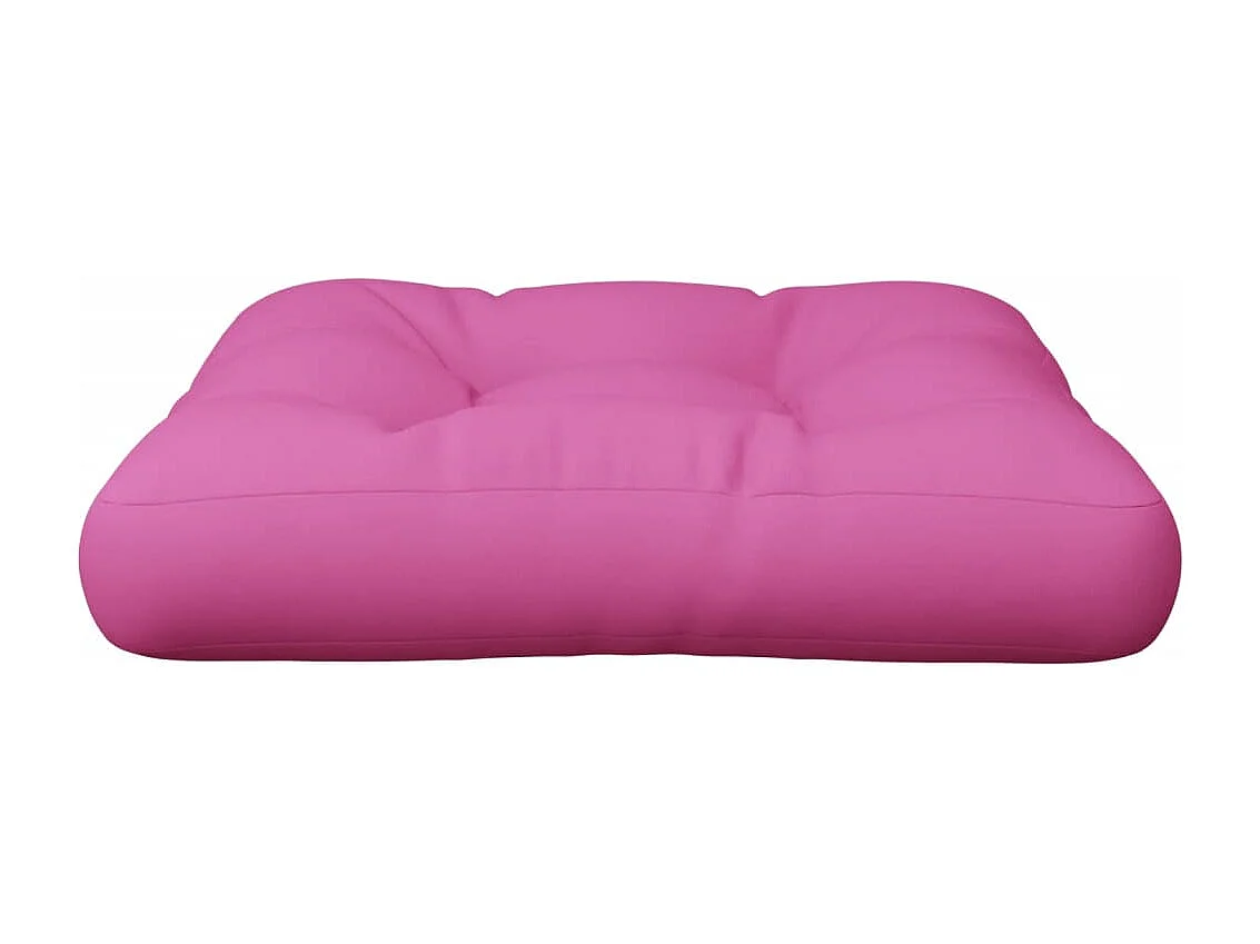 Coussin de palette rose 60x61,5x10 cm tissu Oxford