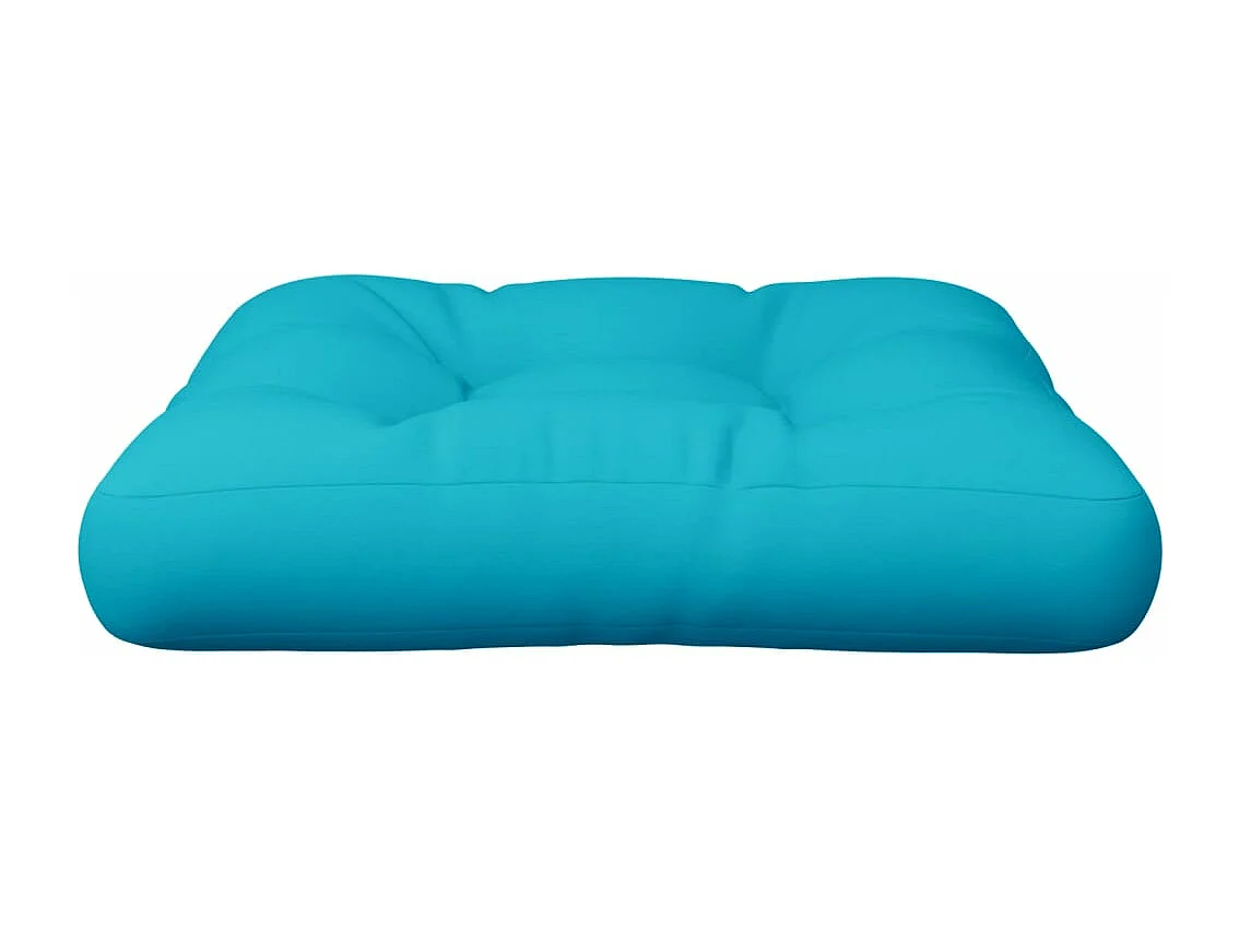 Coussin de palette turquoise 58x58x10 cm tissu oxford