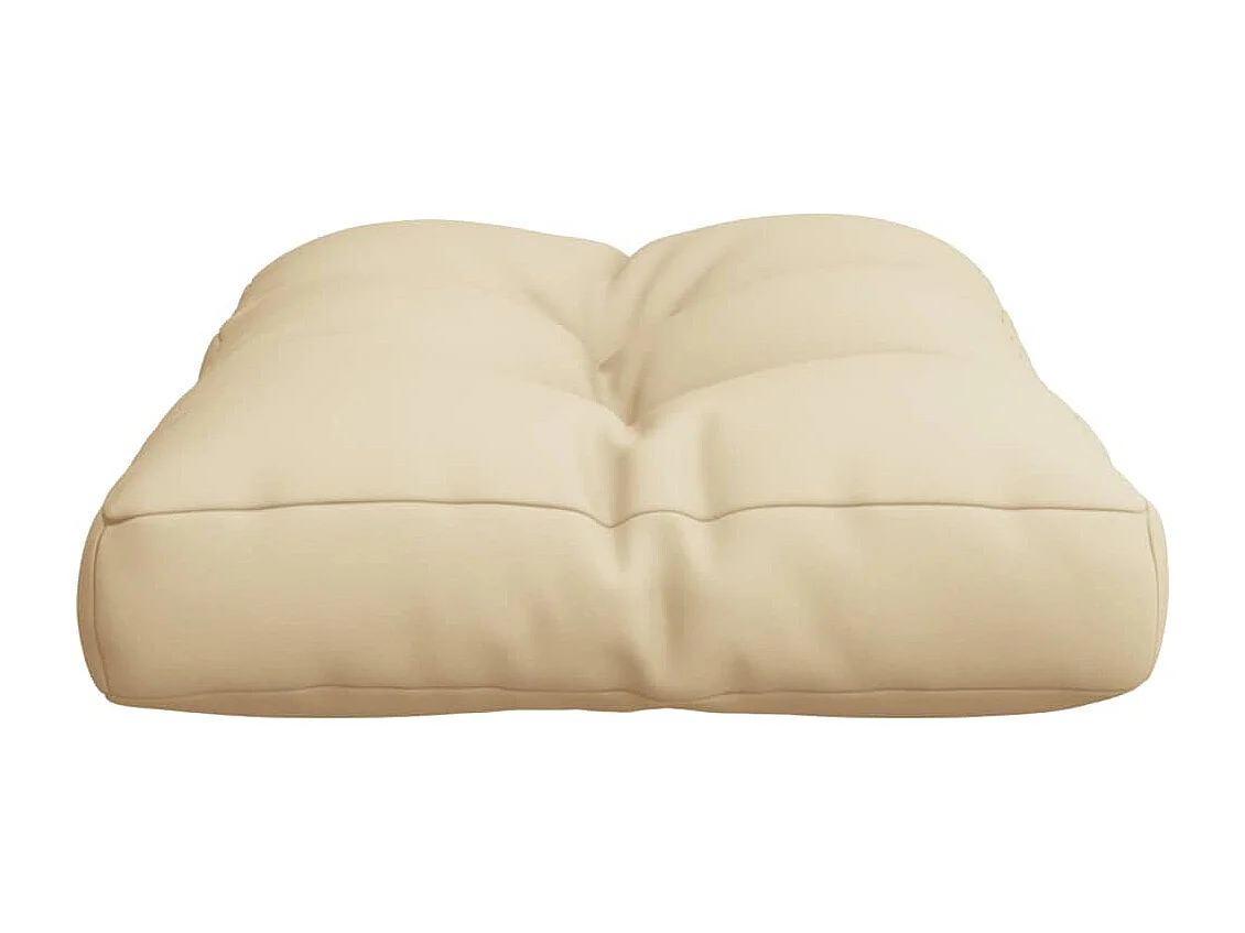 Almofadão paletes 60x40x12 cm tecido bege