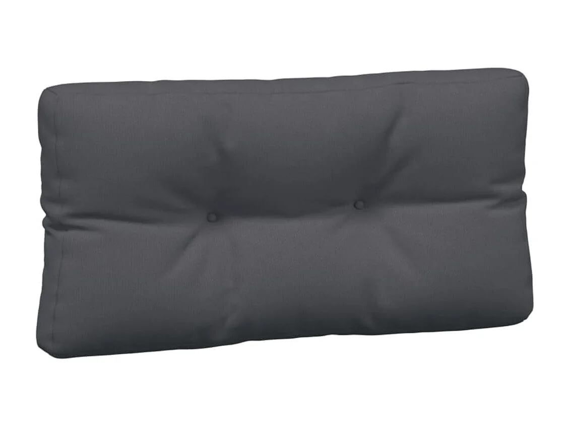 Coussins de palette 5 pièces anthracite tissu