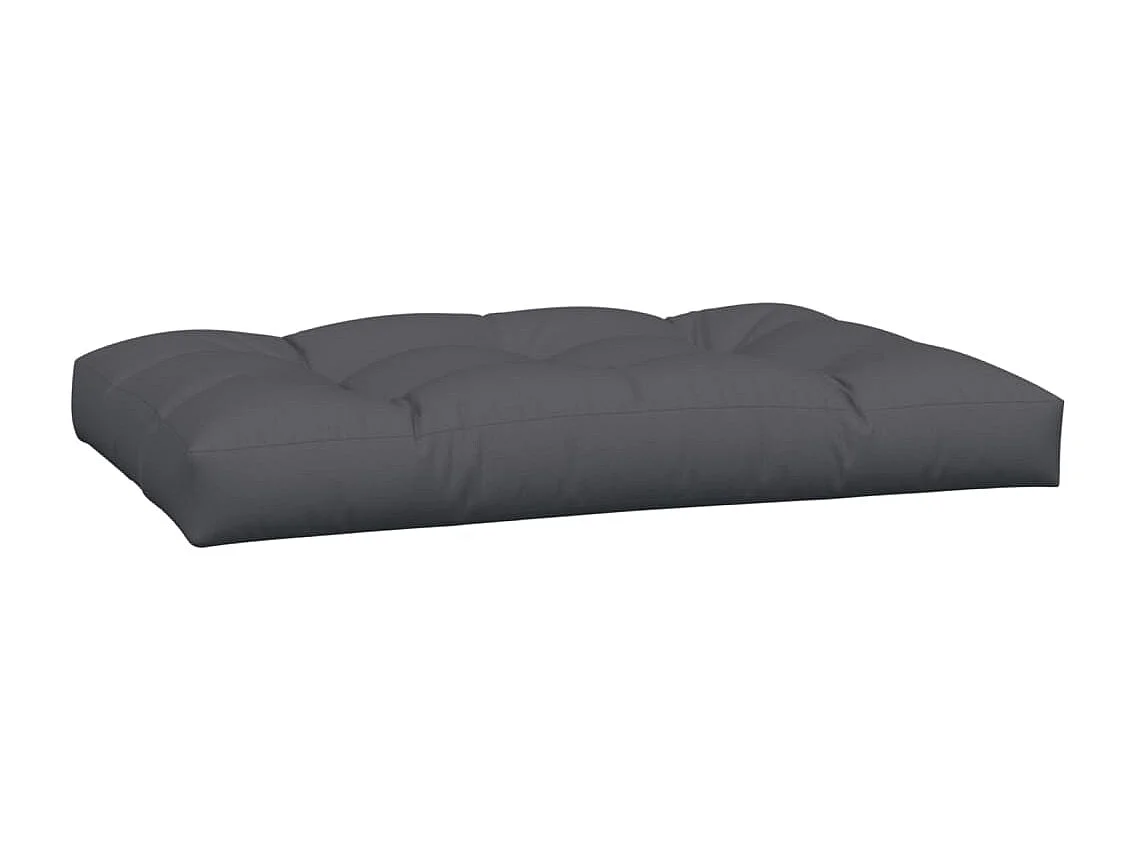 Coussins de palette 5 pièces anthracite tissu