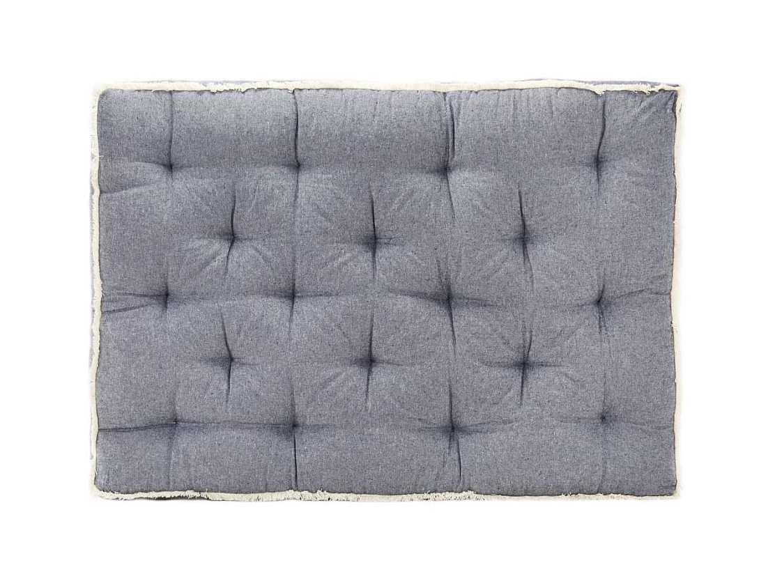 Coussin de canapé palette Bleu 120x80x10 cm