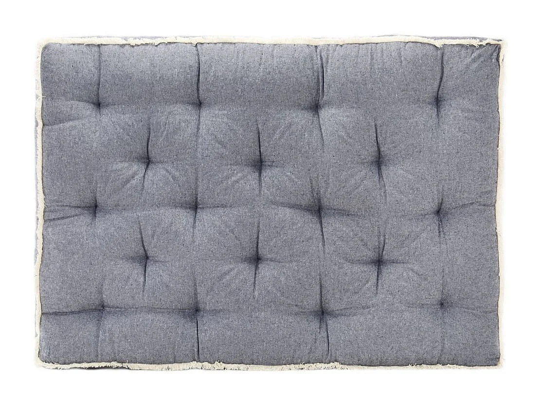 Coussin de canapé palette Bleu 120x80x10 cm