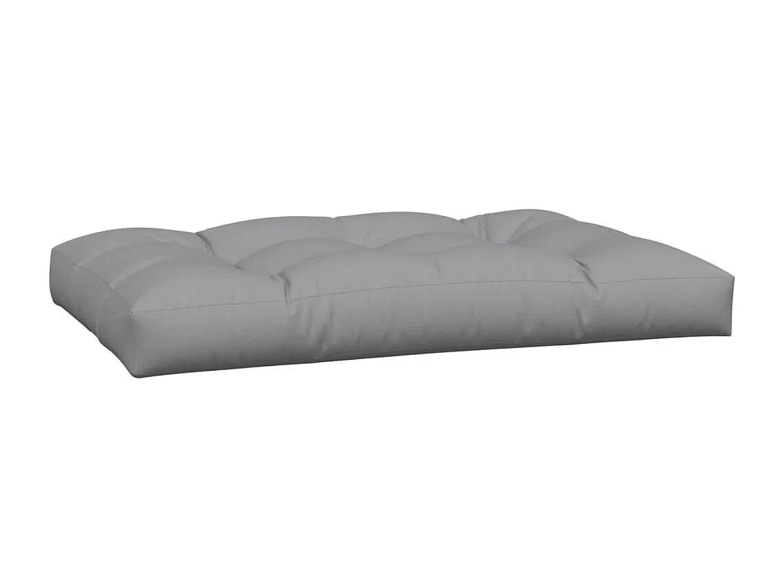 Coussins de palette 5 pièces gris tissu