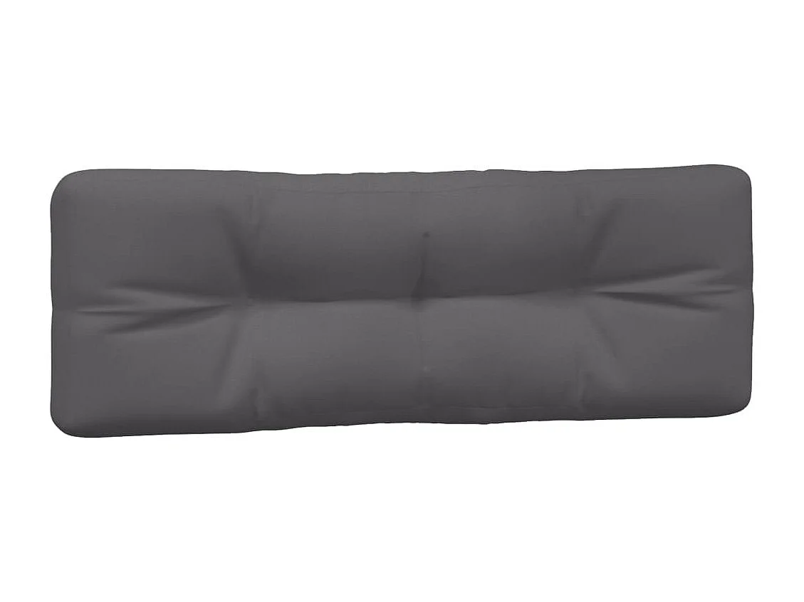 Coussins de palette lot de 3 anthracite tissu