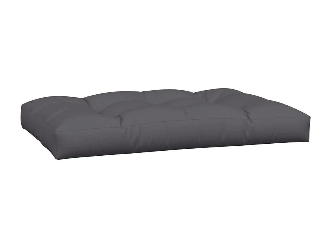 Coussins de palette lot de 3 anthracite tissu