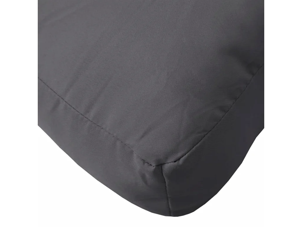 Coussins de palette lot de 3 anthracite tissu