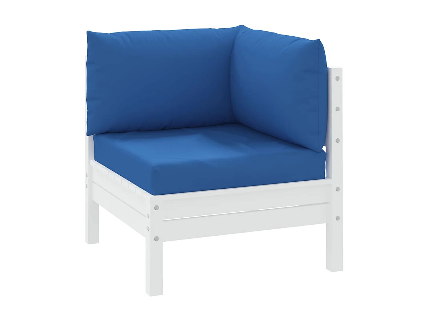 Coussins de palette 3 pièces bleu tissu oxford