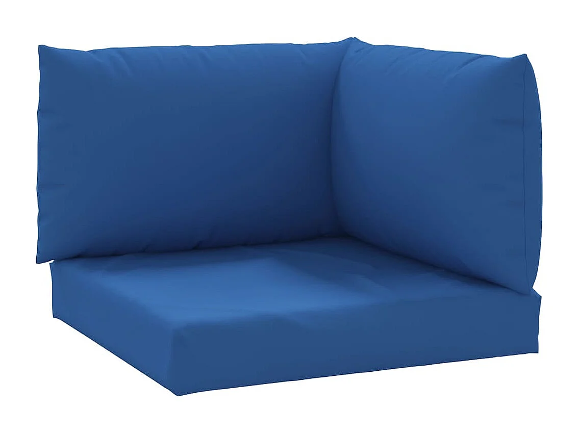 Coussins de palette 3 pièces bleu tissu oxford