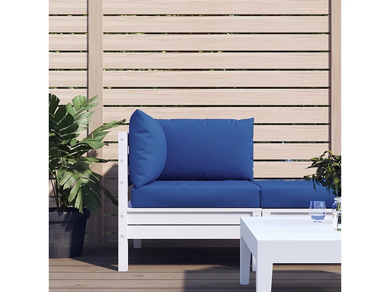 Coussins de palette 3 pièces bleu tissu oxford