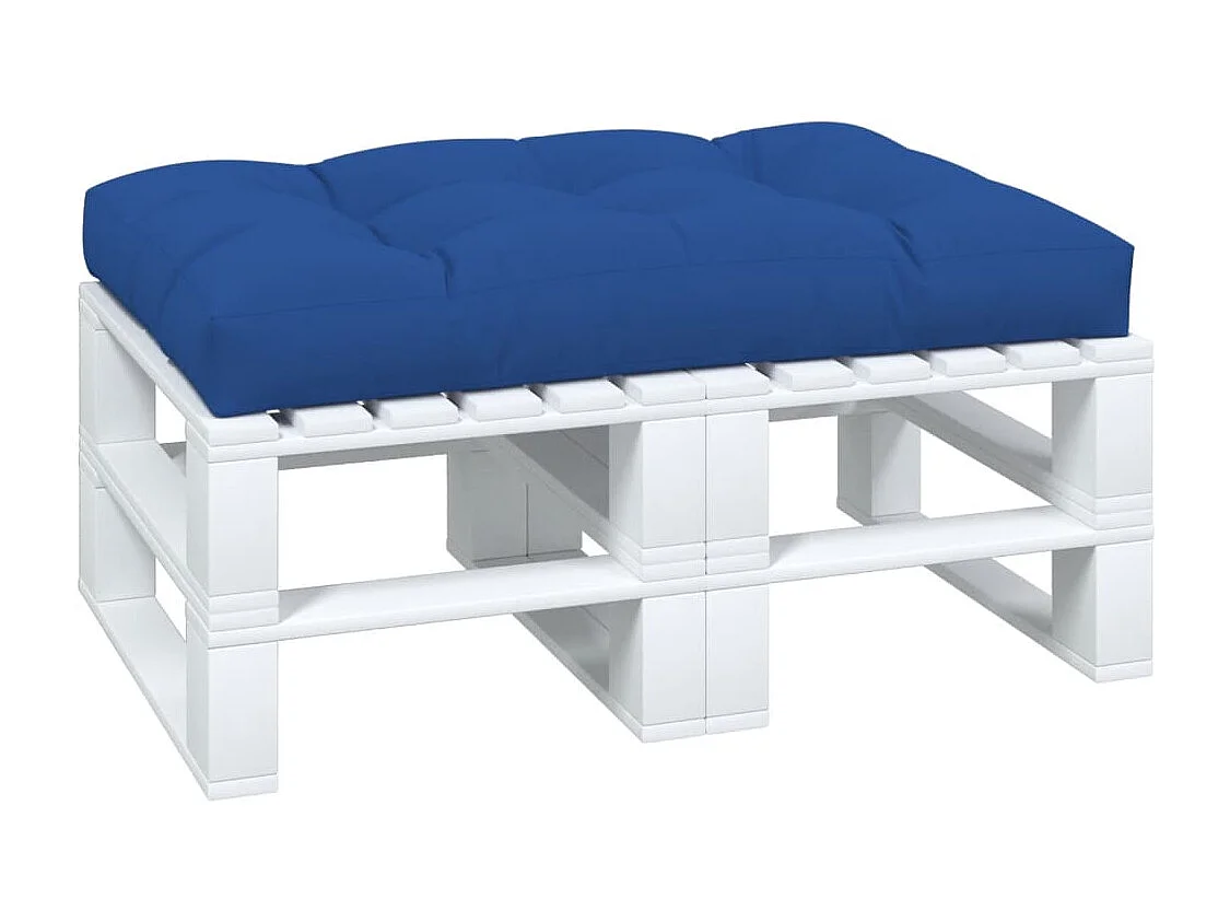 Coussin de palette bleu royal 120x80x12 cm tissu