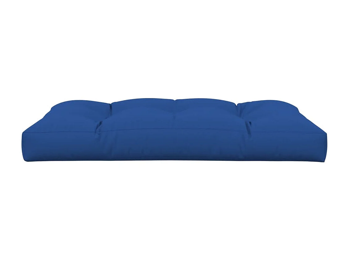 Coussin de palette bleu royal 120x80x12 cm tissu