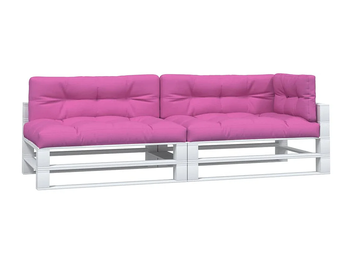 Coussins de palette lot de 5 rose tissu