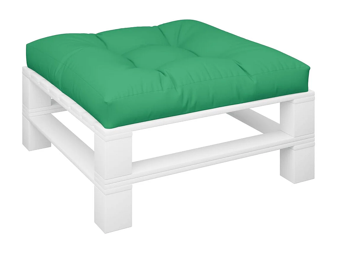 Almofadão para sofá de paletes 70x70x12 cm tecido verde