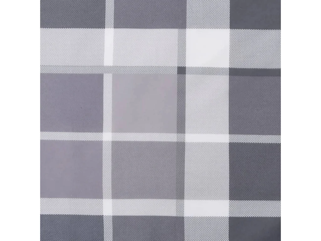 Coussin de palette motif à carreaux gris 60x40x12 cm tissu