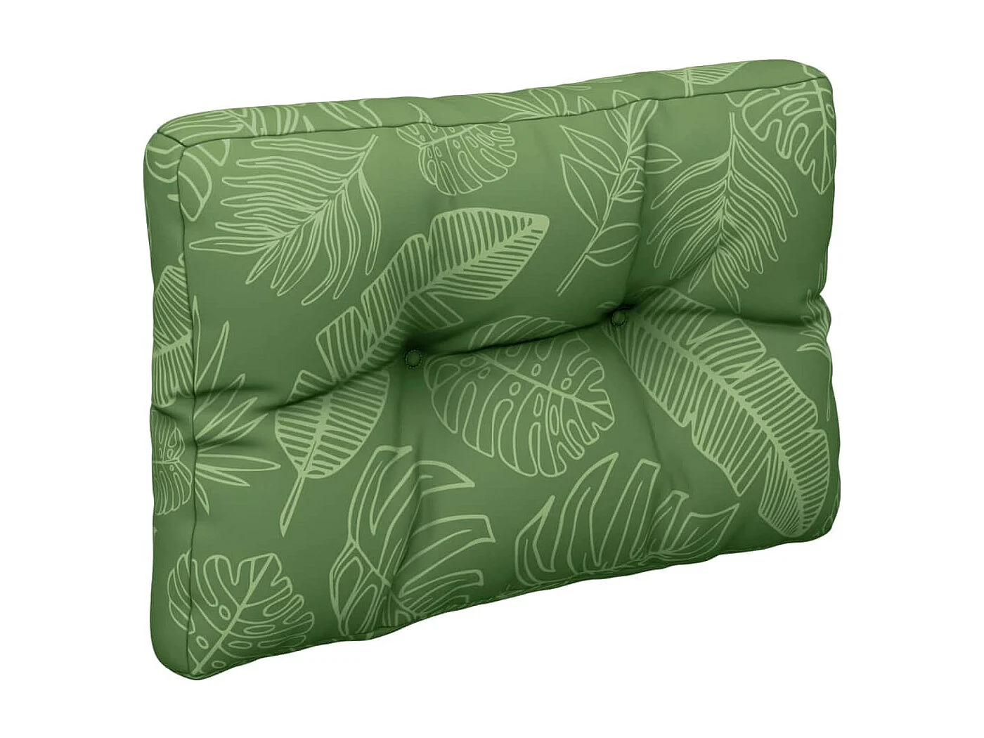 Almofadões para sofás de paletes 2 peças tecido padrão de folhas