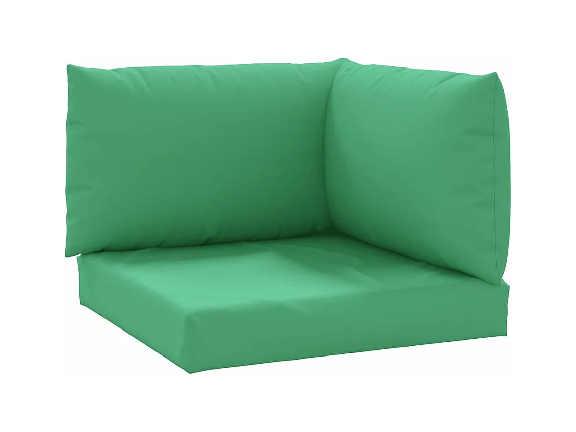 Coussins de palette 3 pièces vert tissu oxford