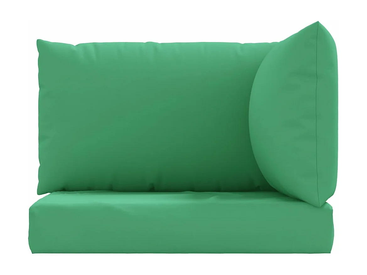 Coussins de palette 3 pièces vert tissu oxford