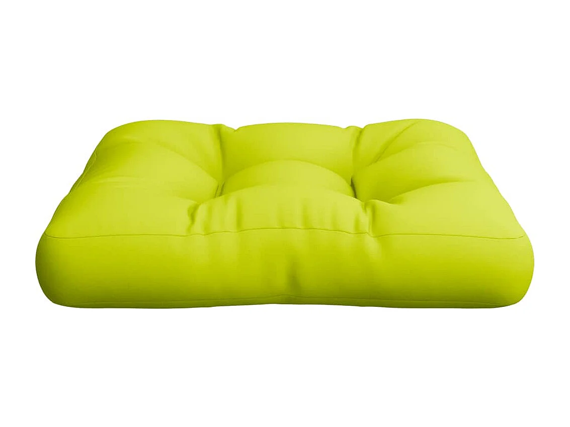 Coussin de palette vert vif tissu